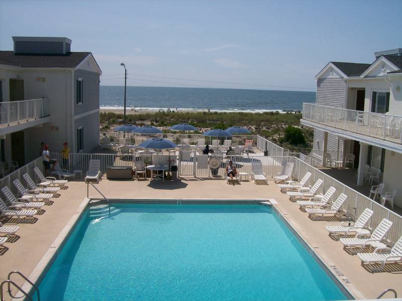 Beach & Boardwalk Front Condo with Large Heated Pool, Ocean City