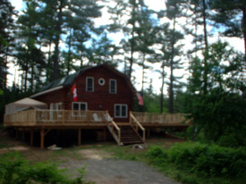Rainbow Lake Waterfront Log Home `Camp Loretta`