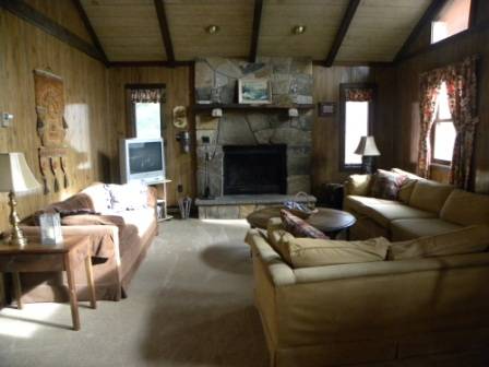 Pet-Friendly Big Bass Lake Raised Chalet: 2 Minute Walk to Outdoor Pool