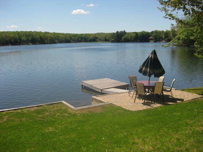 Poconos LAKEFRONT with Sauna! #1742